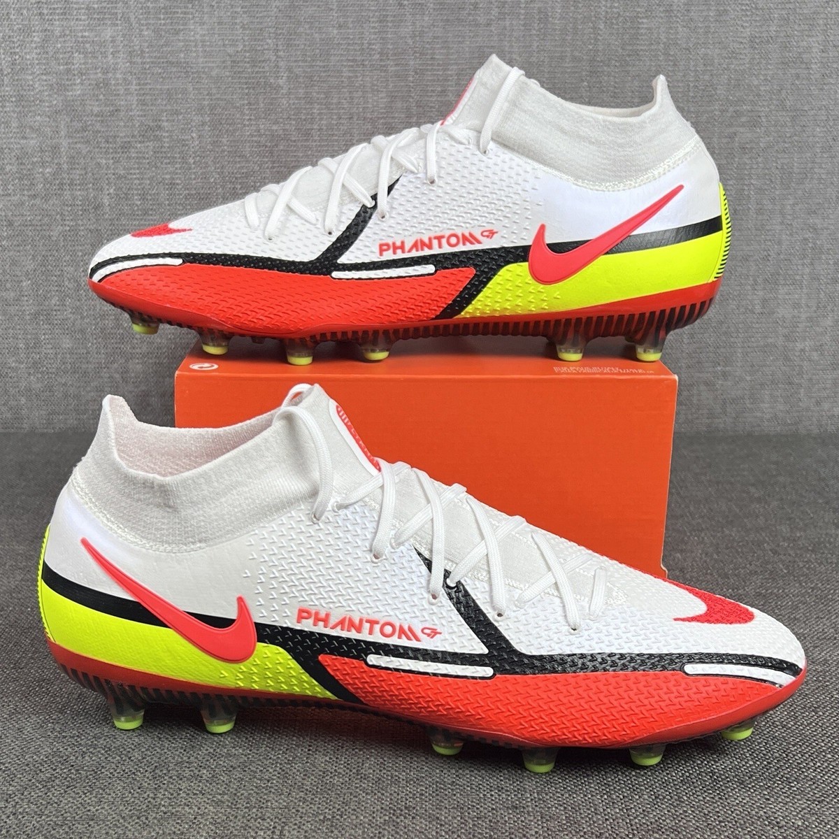Nike Phantom GT2 Elite DF AG-Pro Crimson ACC Volt White Mens Sz