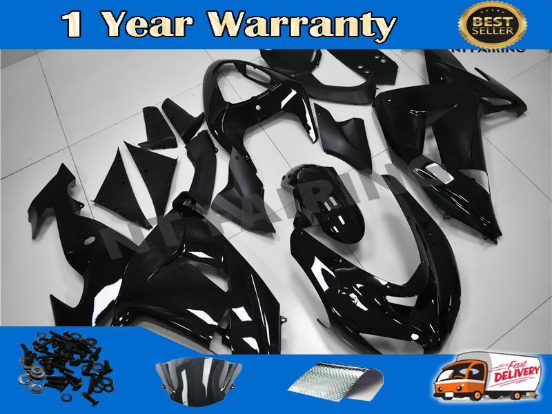 Injection Glossy Black Fairing Kit Fit for Kawasaki Ninja 2006