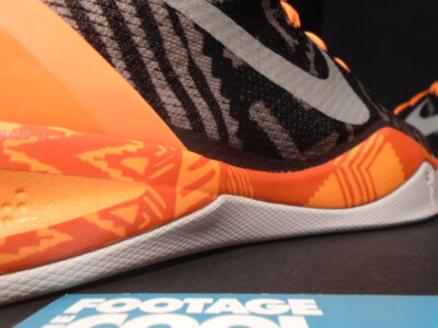 NIKE ZOOM KOBE VIII 8 SYSTEM BHM BLACK HISTORY MONTH GREY ORANGE