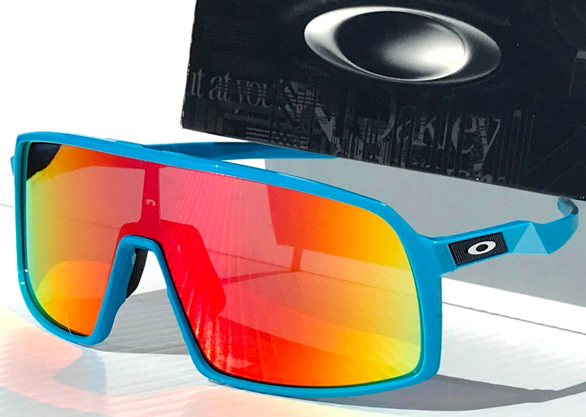 NEW Oakley SUTRO Shiny Sky Blue POLARIZED Galaxy Magenta Pink Lens