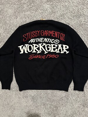 Stussy Authentic Workgear Sweater Black | eBay