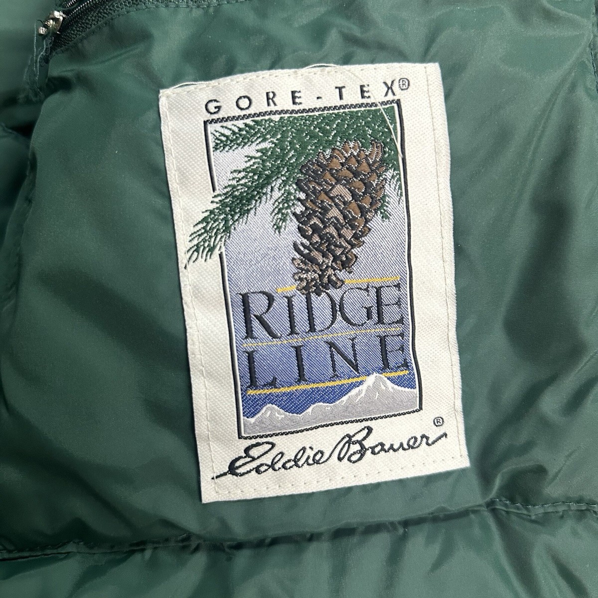 Vintage 90s Eddie Bauer Ridge Line Goretex Goose Down Puffer