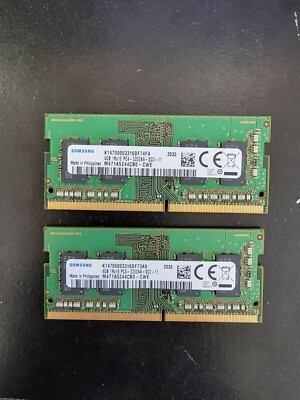Samsung 8GB (4GBx2) DDR4 SODIMM RAM Module 3200MHz 260-Pin SDRAM
