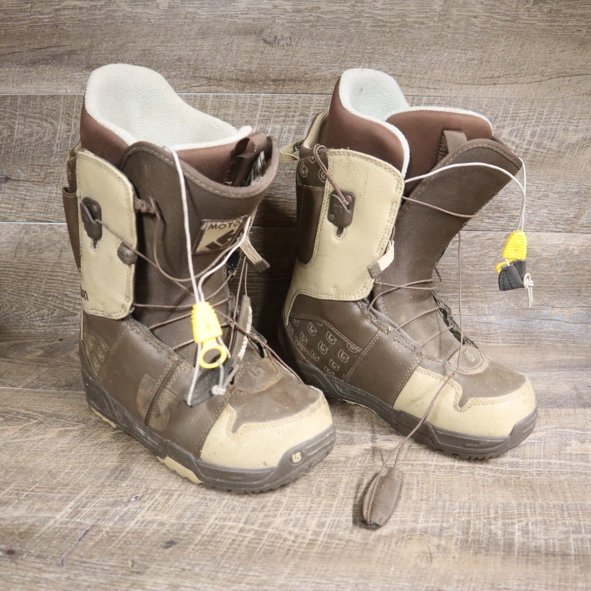NEW: Burton Moto Brown Imprint 1 Snowboard Boots Size USA Adult