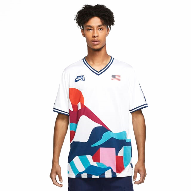 Nike SB x Parra 'USA Federation Kit' Jersey White/Brave Blue Size