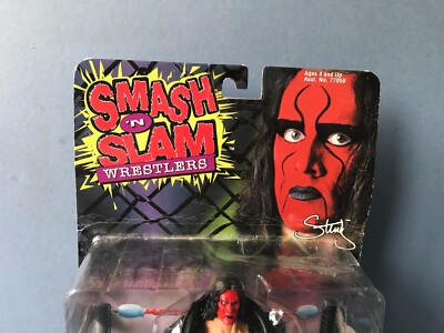 WCW NWO Smash N Slam Wrestlers STING Wrestling Figure w/ Coat and