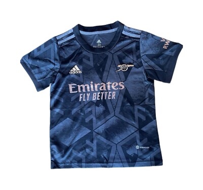 ARSENAL LONDON 2022/2023 AWAY FOOTBALL SHIRT JERSEY ADIDAS SIZE 20