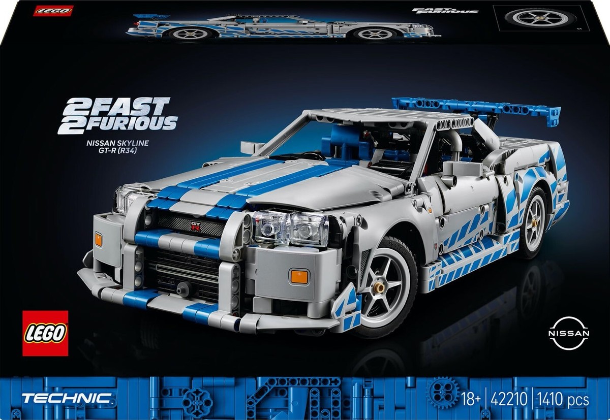 LEGO Technic 42210 2 Fast 2 Furious Nissan Skyline GT-R (R34) Car