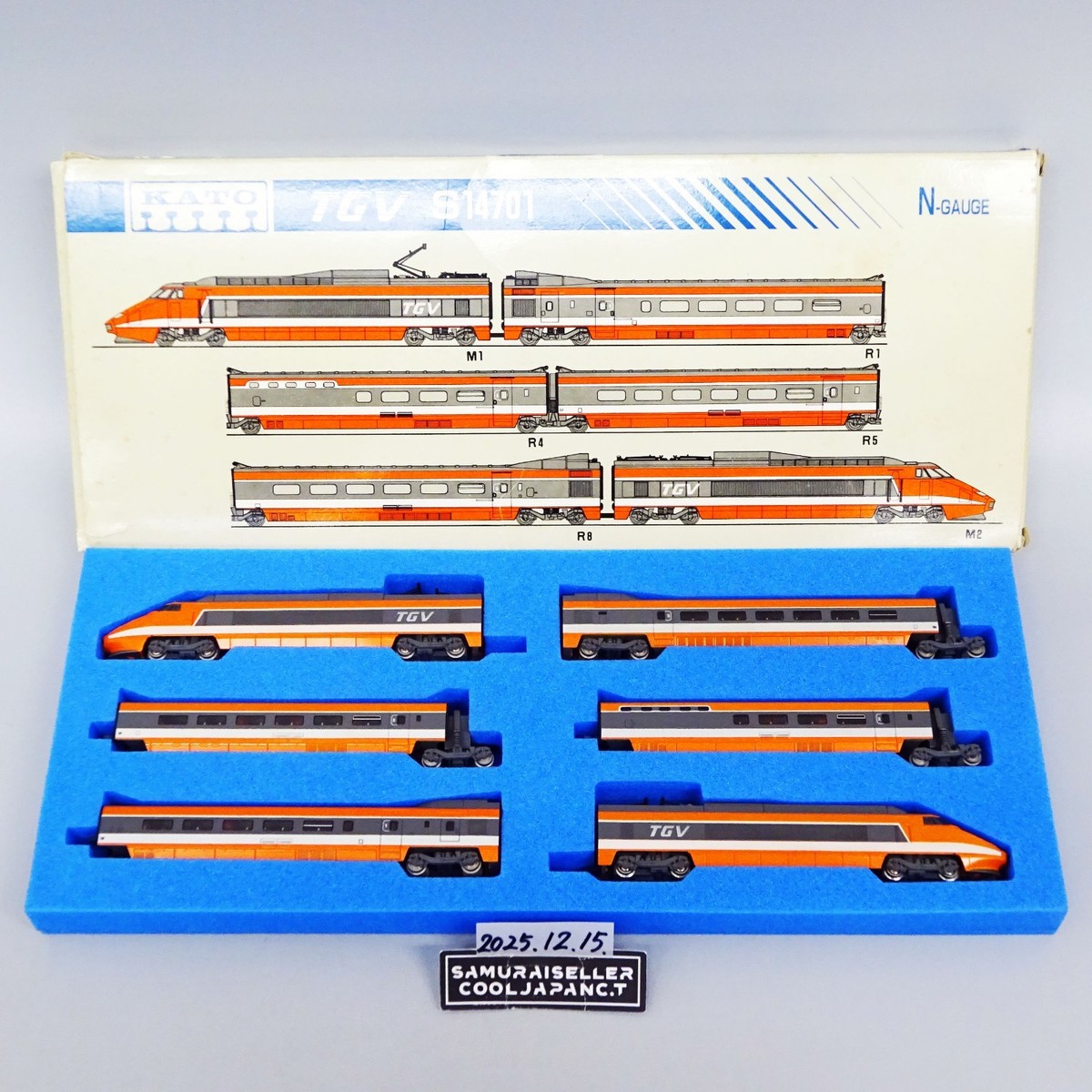 KATO French Railroad TGV S14701 N Scale Bullet Train Japan Used | eBay