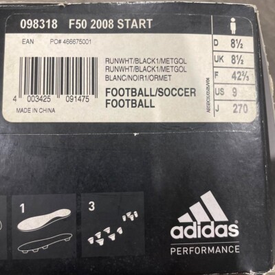 Adidas F50 2008 START Set David Villa Printed Sign with Box Rare