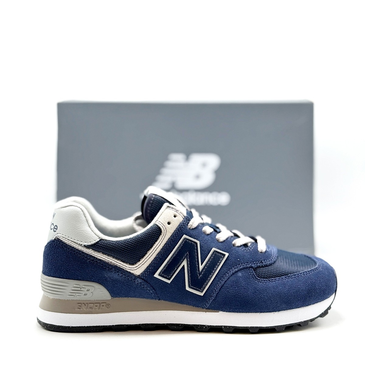 NEW* Men New Balance 574 INDIGO / SEA SALT (ML574EVN), Sz 8.0