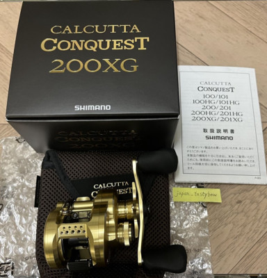 SHIMANO Bait Reel 22 CALCUTTA CONQUEST 200XG Right Handle Made in