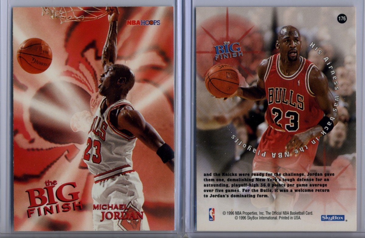Michael Jordan 1996 Skybox The Big Finish Card #176 | eBay
