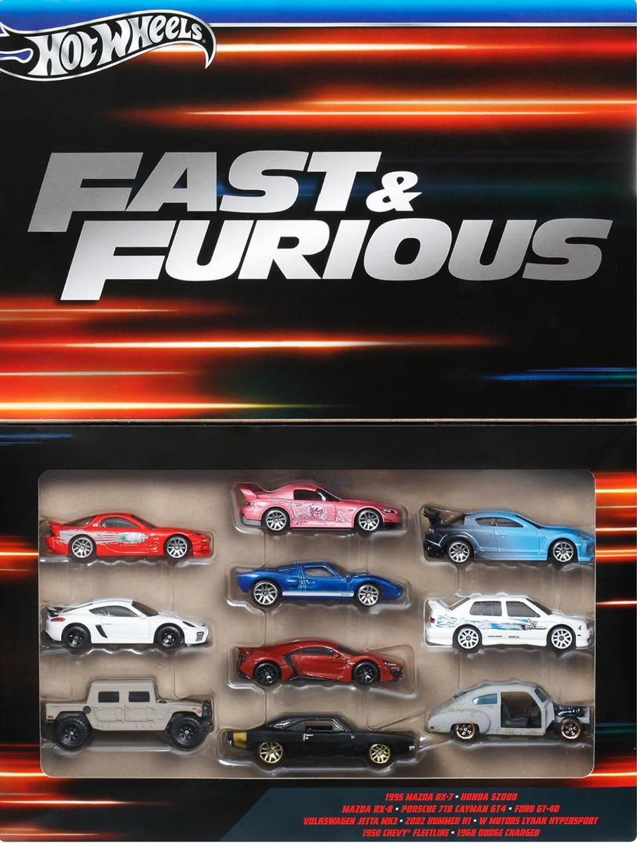 Preorder Hot Wheels FAST & FURIOUS A Pack of 10 Cars HVX27 | eBay
