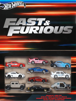 Preorder Hot Wheels FAST & FURIOUS A Pack of 10 Cars HVX27 | eBay