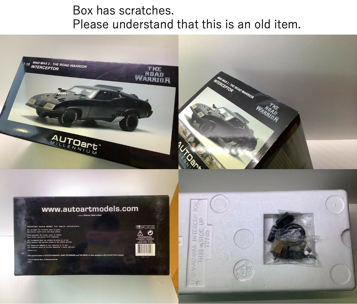 Mad Max 2 Diecast Car 1/18 The Road Warrior Interceptor AUTOart