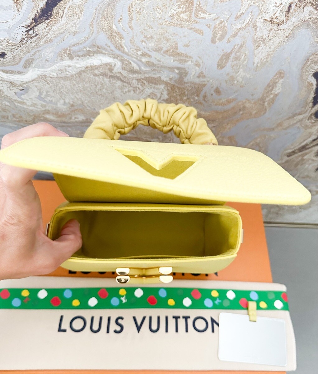 Louis Vuitton Twist PM One Handle Scrunchie Yellow Calfskin