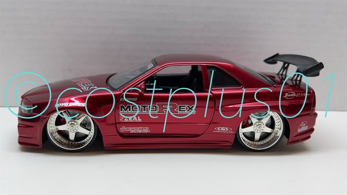 JADA DUB CITY 2002 NISSAN SKYLINE GT R R34 1:24 RED MOTOREX ## | eBay