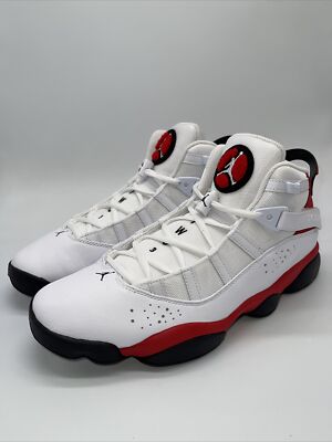 Jordan 6 Rings Cherry White/Black-University Red 322992-126 Sizes