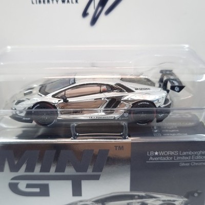 MINI GT LB WORKS LAMBORGHINI AVENTADOR LBWK CHROME IMX 2025