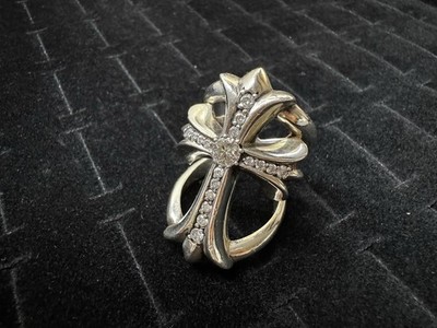 Chrome Hearts Diamond infinity Cross Ring | eBay