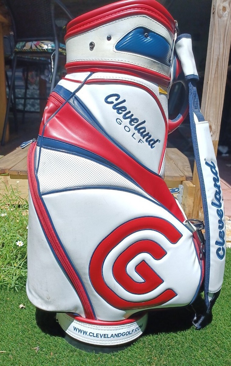 Cleveland Leather Red White And Blue Staff Bag | eBay