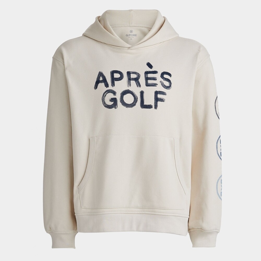 New Mens G/FORE GFORE APRES GOLF OVERSIZED FRENCH HOODIE