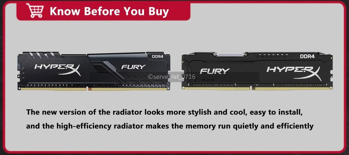 For 16GB DDR4-3200 Memory Kit (2x 8GB) HX432C16FB3K2/16 Desktop