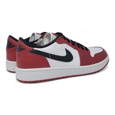 Nike Air Jordan 1 Low Golf Shoes Men Size 11 Chicago White/Red