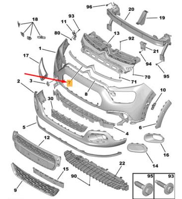 Citroen C3 MK3 SX Markenabzeichen vorne 9833503580 Neu Original | eBay