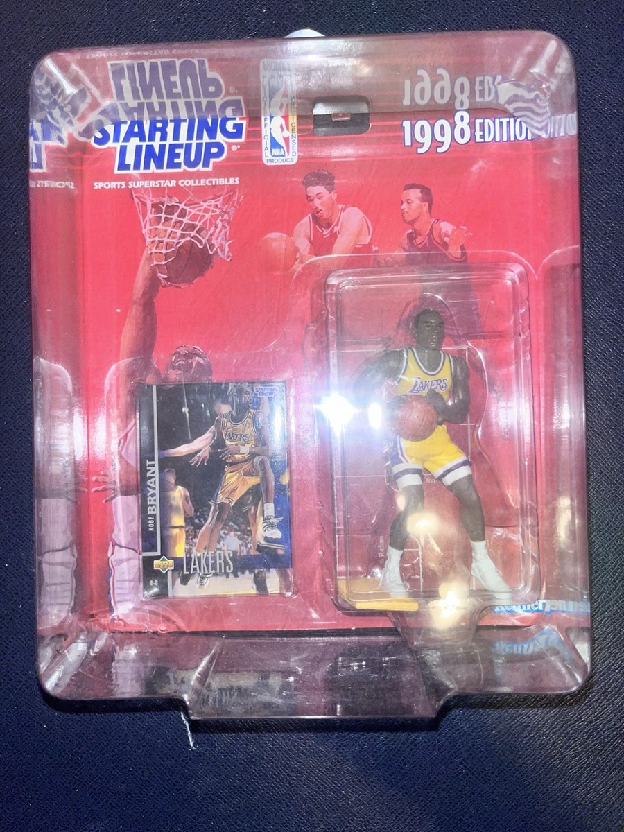 1998 NBA KENNER Starting Lineup Kobe Bryant 2nd Year Figure Nice