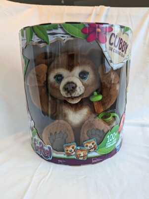 Hasbro Fur Real Cubby The Curios Bear Plush Robot Toy Sound