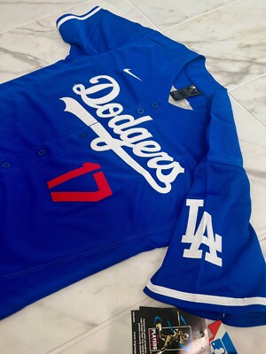 Shohei Ohtani Los Angeles Dodgers #17 Adult M L XL 2XL White Blue