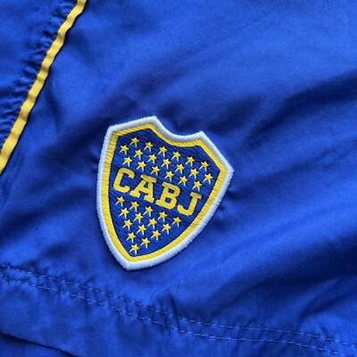 Vintage 90s Nike Boca Juniors Football Soccer Shorts Sz S