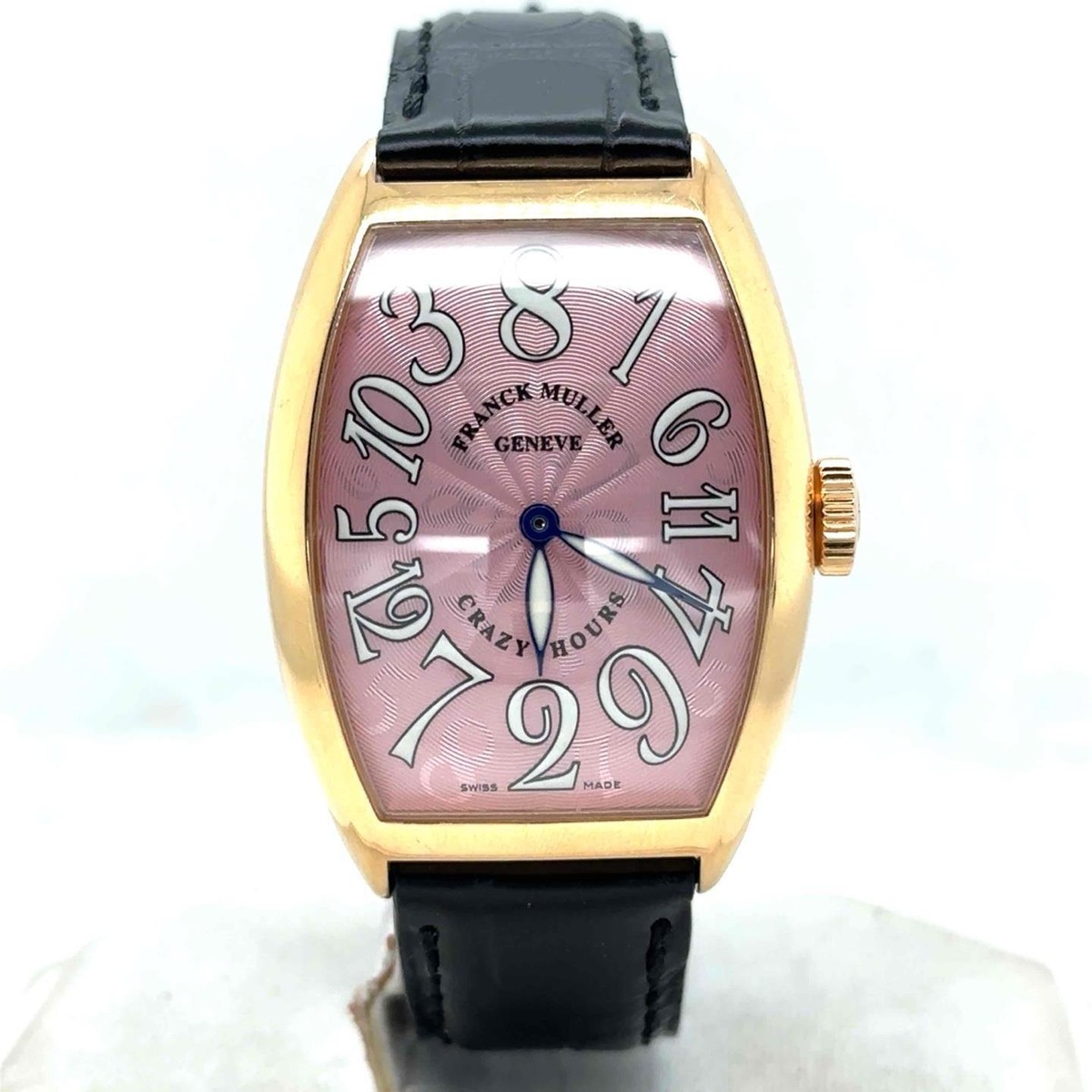 Franck Muller Crazy Hours Automatic 32mm 18k Rose Gold Pink Dial
