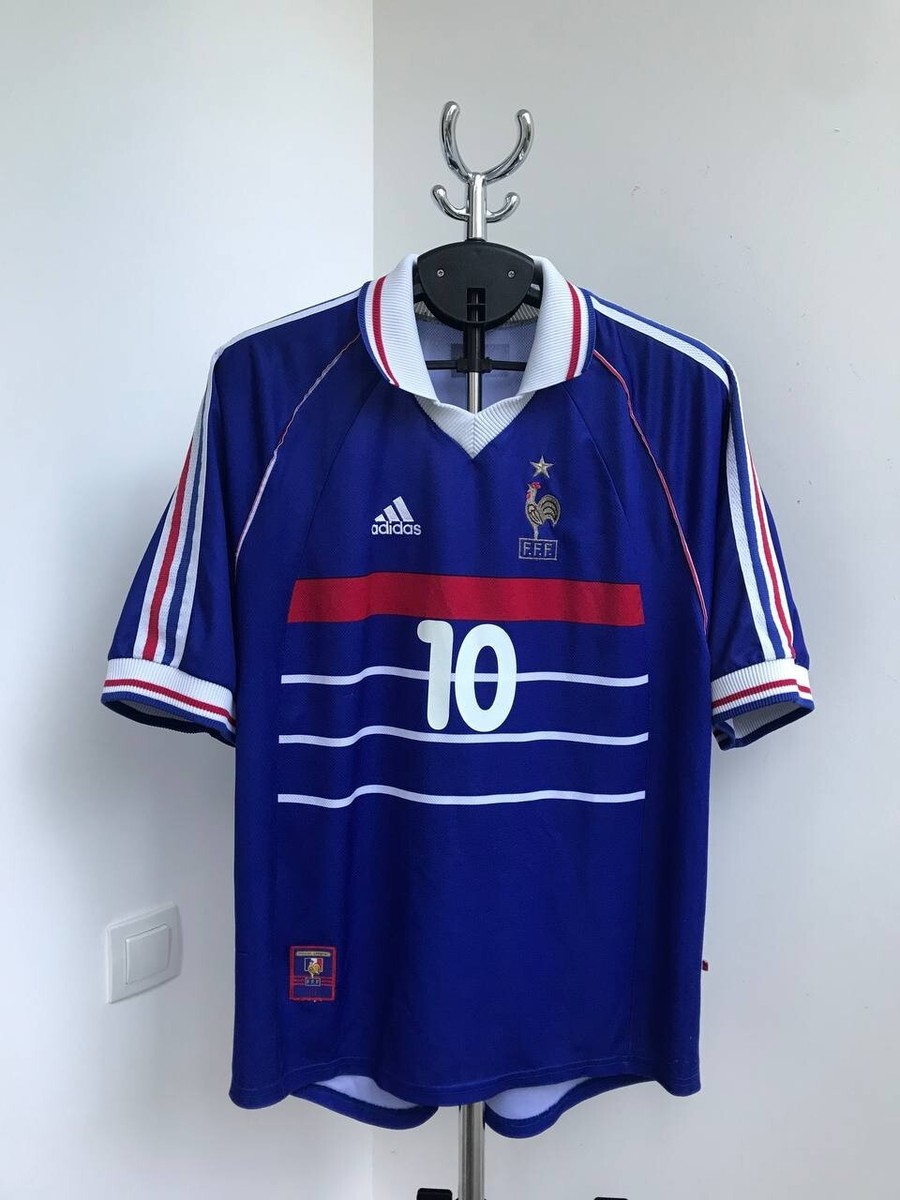 FRANCE 1998 2000 WORLD CUP HOME FOOTBALL SHIRT JERSEY ADIDAS