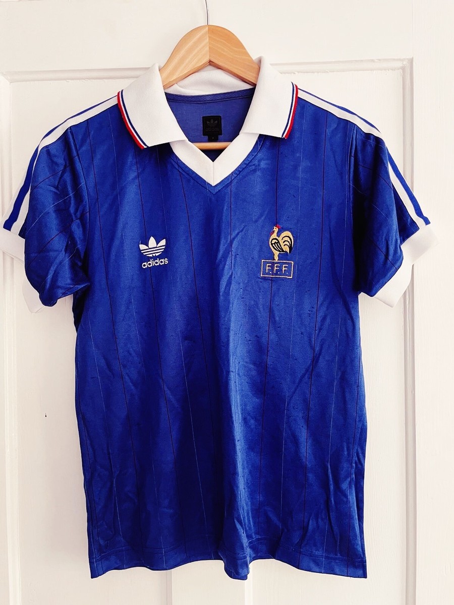 Adidas Originals France 1982 (World Cup) 1983 Home Shirt - Number