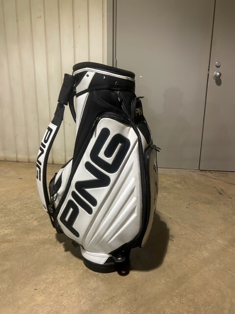 PING Karsten Staff Bag 6-Way-Top Black/White Tour Bag | eBay