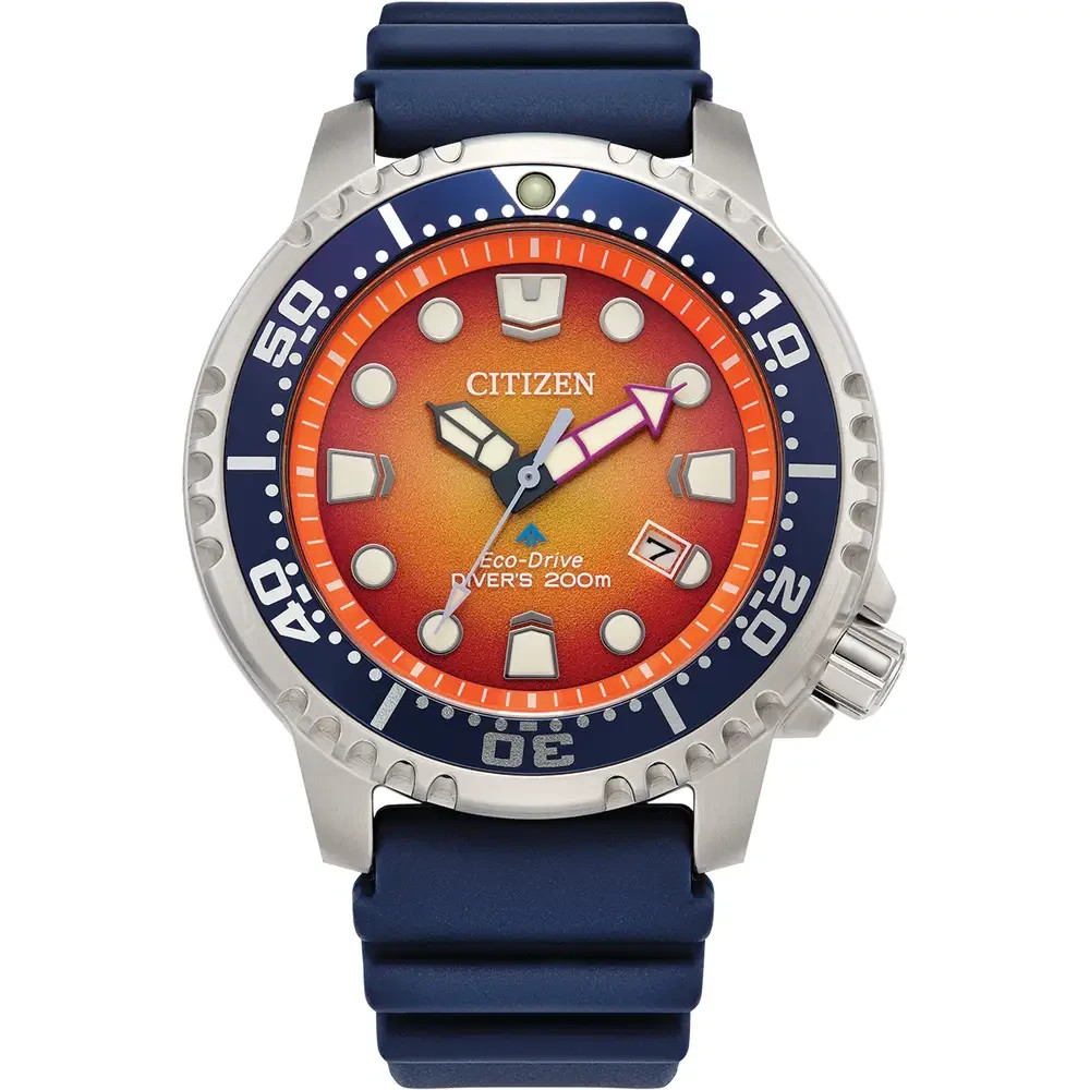 Citizen Men's Promaster Dive Orange Dial Watch - BN0169-03X NEW