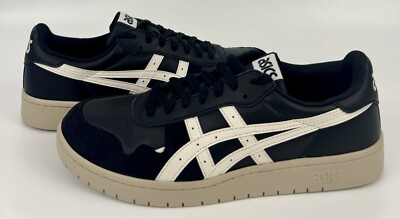 ASICS Japan S Low Top Shoe Sneaker Sz 11.5 Black/Cream 1201A695