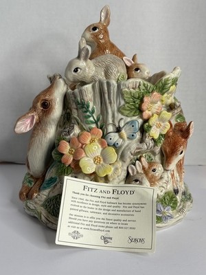 Fitz & Floyd 1997 Woodland Spring Cookie Jar Retired w/Box | eBay