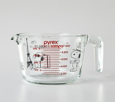 Pyrex PEANUTS SNOOPY Measuring Cup 3p set- 1L(33.8oz) 500ml(16.9oz