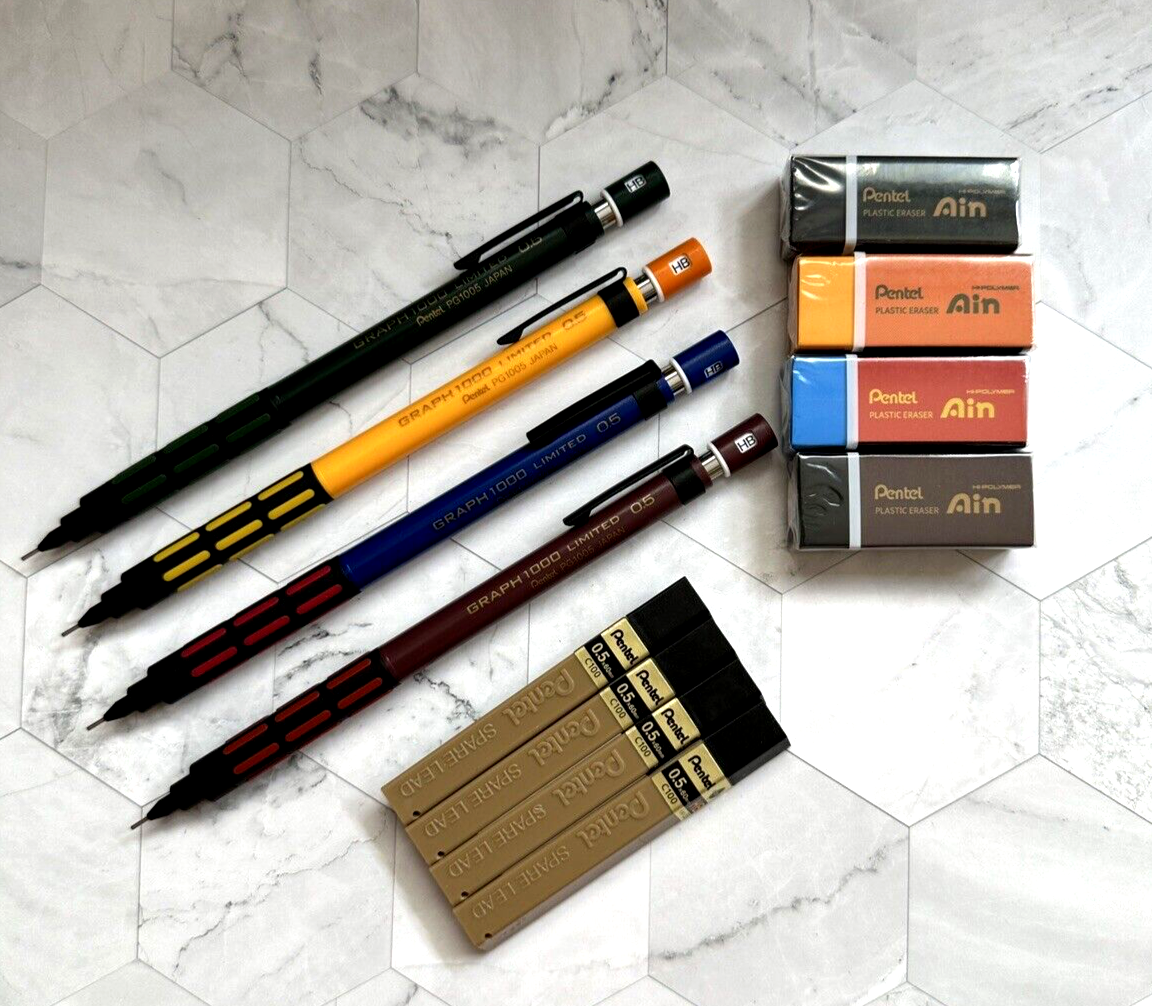 Graph 1000 Limited Edition 0.5mm PG1005 Set Of 4 Retro Color