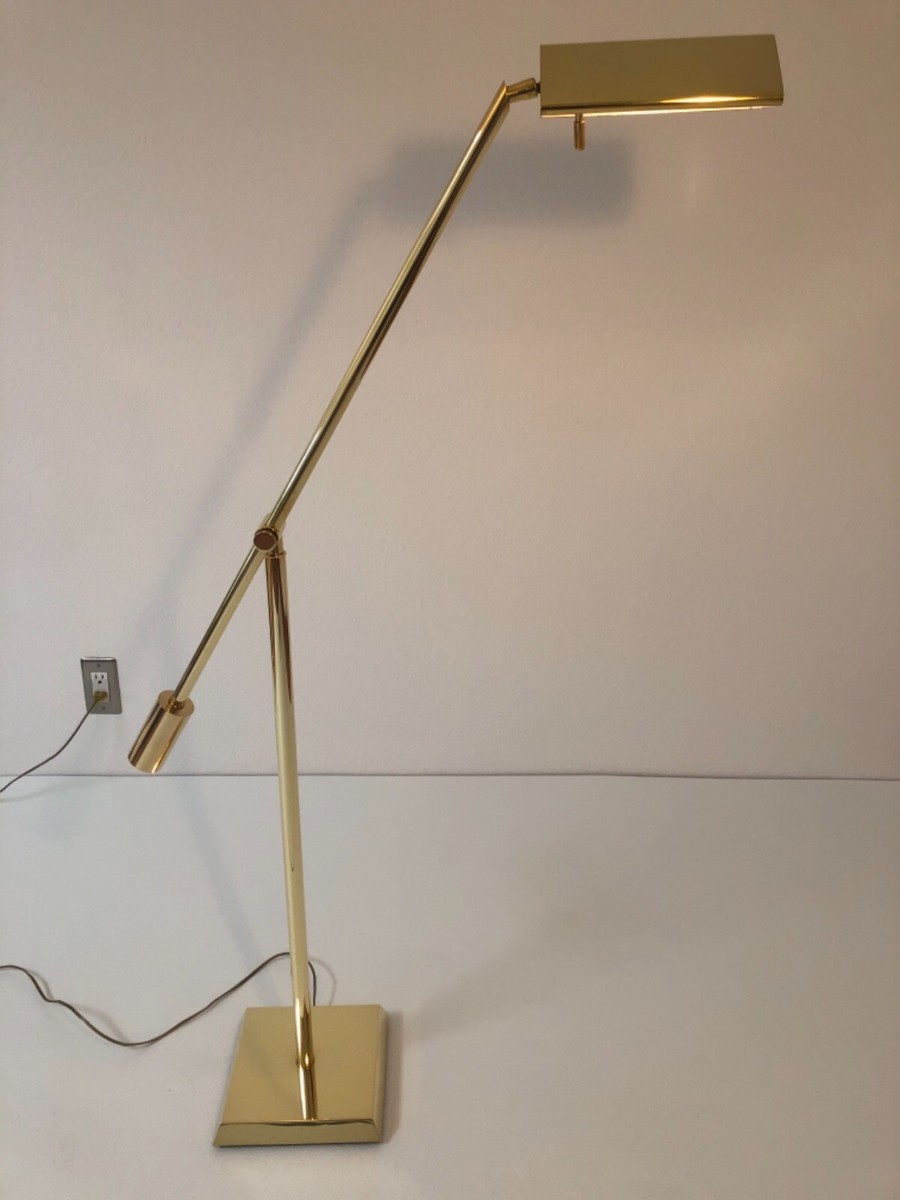 Frederick Cooper Brass Floor Lamp, Mid Century Modern, Laurel