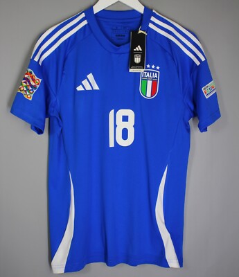 NWT ITALY NATIONAL TEAM 2024 2025 HOME FOOTBALL SHIRT JERSEY #18