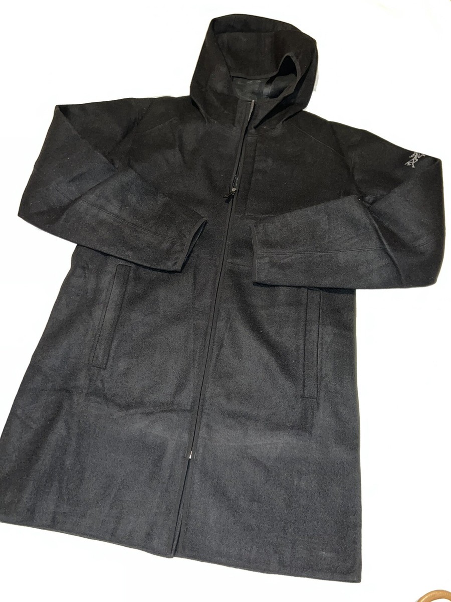 Arc'teryx Black Diplomat Wool Blend Coat Size Men's Medium. EUC | eBay