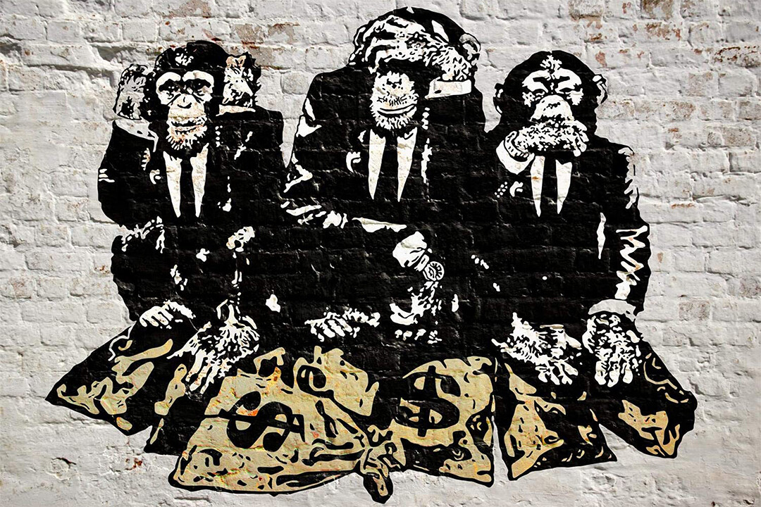 Three Wise Monkeys Banksy Graffiti Art Wall - POSTER 20x30 | eBay