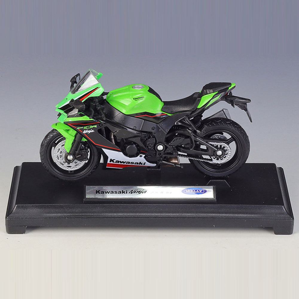 1:18 2021 Kawasaki Ninja ZX-10R Diecast Motorcycle Model Toys