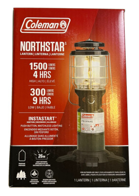 COLEMAN NORTHSTAR Propane Lantern - 1500 Lumens, Push Button