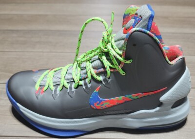 Nike KD 5 Kevin Durant Lightly Used Size 10.5 Splatter Sport Gray